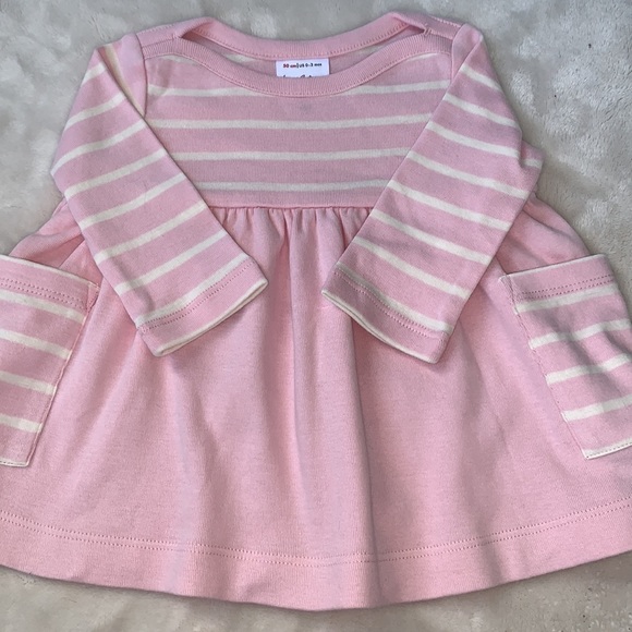 Hanna Andersson 50 Pink & White Dress 0-3M EUC - Picture 8 of 11